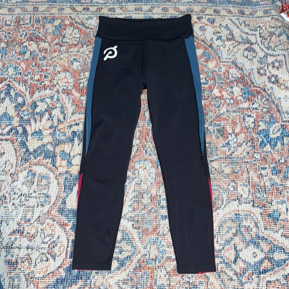Peloton Here Now High Waisted Colorblock Leggings SZ M EUC